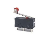 NJRPWAUNK Interruptor de límite 10 unids/Lote KW11 Mango Curvo 250V 5A Interruptor botón Metal Micro(Pulley)