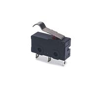 NJRPWAUNK Interruptor de límite 10 unids/Lote KW11 Mango Curvo 250V 5A Interruptor botón Metal Micro(Curvedhandle)