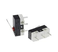 NJRPWAUNK Interruptor de límite 10pcs Interruptor del botón 1A 125V AC ratón 3pins Micro Switch