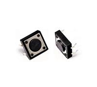 NJRPWAUNK Interruptor táctil 500 unids/Lote, 4 Pines, Tipo enchufable, 12x12x4,3 MM, botón, microinterruptor, 12 * 12 * 4,3mm
