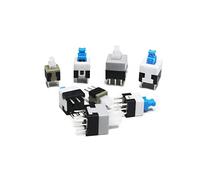 NJRPWAUNK Micro Interruptor 10 unids/Lote 5,8x5,8 7x7 8x8,5x8,5mm autobloqueo/desbloqueo Push táctil Power 6 Pin interruptores de botón(8x8mm,Self-Locking)