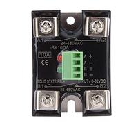 NJRPWAUNK SSR 24-480VAC 10A / 25A 40A Relé de Estado sólido Control CC Doble Canal Monofásico CA(SK10DA)