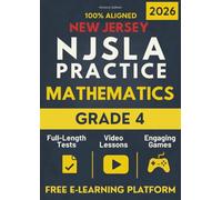 NJSLA Grade 4 Mathematics: 7 Practice Tests + Cheat Sheets + Tricky Concepts Explained for the New Jersey Assessment