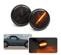 njssjd 1 par de intermitentes laterales dinámicos LED ahumados para Mazda MX-5 MK1 MK2 MK3 NA NB NC 1990-2015 Negro