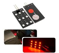 njssjd 1x Placa de Circuito de Módulo LED Rojo Luces de Cortesía Bajo Tablero de Iluminación para A-udi A3 A4 A5 A6 Q3 Q5 Q7 R8 Lámpara Interior Ambiente Pieza del Maletero Guantera