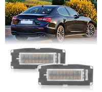 njssjd 2 luces LED de matrícula para Maserati Ghibli MK3 III M157 2014-2020 Canbus sin errores xenón blanco lámpara trasera OEM # 673001401