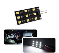 njssjd 4 luces LED para panel interior de coche para iluminación ambiental interior A'udi V-W S'koda, espacio para los pies/domo de mapa/puerta de cortesía/área de carga del maletero/luz de guantera
