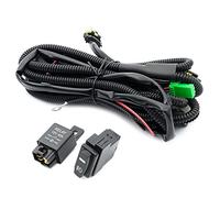 NJSSJD Kit de arnés de cableado de relé H10 H12 HB3 HB4 HIR2 de 16 AWG, interruptor basculante de encendido/apagado para R.enault Megane II Clio III Twingo II, Dacia Duster Sandero luz antiniebla