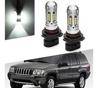 njssjd LED 9006XS Bombillas para faros delanteros compatibles con 1999-2004 J.eep Grand Cherokee WG Low Beam HB4A P22d L0009006XS