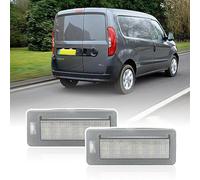 njssjd Luces LED para matrícula para F.iat Doblo 2010-2022, O.pel Combo D 2012-2018, solo modelos de puerta de granero, lámpara de placa de matrícula, lámparas de etiqueta trasera
