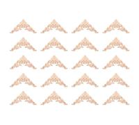 NJTHNTJR 20 apliques de madera de roble tallada sin pintar para decoración del hogar, 12,5 x 12,5 cm