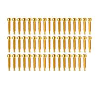 NJTHNTJR 50 Piezas de Clavijas de Metal para Pastillas, de una Palabra, 3 X 21 mm/5,0 mm (Diámetro de 3,0 mm), Piezas de Pastillas de Guitarra, Varillas de Tornillo Doradas