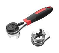 NJTHNTJR Llave de trinquete ajustable, para tornillo de 6 a 22 mm, con mango antideslizante, llave inglesa pequeña y grande, herramienta de mano