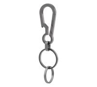 NJTHNTJR Llavero EDC de titanio con abrebotellas, mosquetón de liberación rápida para hombre