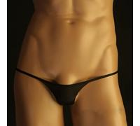 NJUDE Bragas sexys para hombre, ropa interior de talle bajo, suave tanga, transparente, parte trasera en T, lencería sensual transpirable