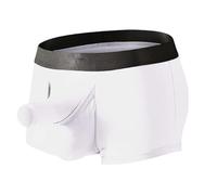 NJUDE Calzoncillos tipo bóxer para hombre, ropa interior sexy y larga, con diseño de elefante, para hombre