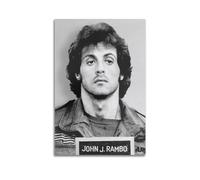 njxbrek Póster artístico de John J Rambo para decoración de habitación, para dormitorio, sala de estar, paredes, póster estético de 30 x 45 cm, estilo sin marco