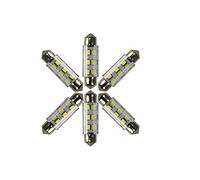 njytouch 6 x 38 mm 6SMD 2835 211 rojo Festoon Dome Map Interior LED Light Bulbs con 7 tipo color