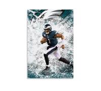 NJZUSA Jalen Hurts- Lienzo decorativo para pared, diseño de oficina, para el hogar, sala de estar, dormitorio, decoración sin marco, 40 x 60 cm