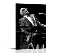 NJZUSA Ray Charles - Lienzo decorativo para pared, diseño de pintura para el hogar, sala de estar, dormitorio, marco de arte, estilo 20 x 30 cm