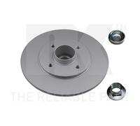 2x Discos de Freno Traseros Ø238 MM Completo Recubierto para Renault Clio II BB