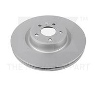 NK 2x Disco de Freno Ø345 MM Ventilado Recubierto para Audi A6 Allroad 4GH