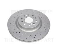 NK 2X Disco De Freno Ø350 Mm Perforado/Recubierto Para Honda Civic X