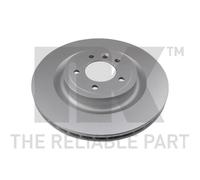 NK 2X Disco De Freno Ø350 Mm Ventilado Recubierto Para Land Rover Range LW 3.0 D