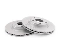 NK 2x Disco de Freno Delantero Ø240 MM Ventilado Recubierto para Opel Corsa C