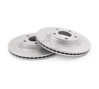 NK 2x Disco de Freno Delantero Ø256 MM Ventilado para VW Up 121 122 BL1 BL2 1.0