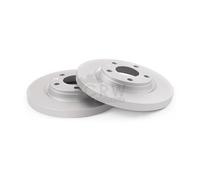 NK 2x Disco de Freno Trasero Ø264 MM Completo para Opel Adam M13 1.0 Corsa E X15