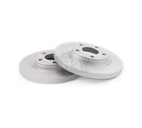 NK 2x Disco Freno Trasero Ø240 Completo para Fiat 500 312_ 1.2 1.4 Panda 169 1.1
