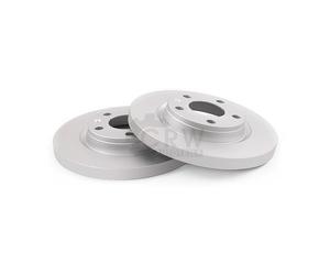 NK 2x Disco Freno Trasero Ø278 Completo para Nissan Dennis Tino V10 1.8 2.0