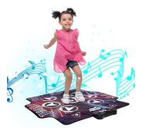 NK Alfombra de Baile para Niños +5 Años y Adultos con Bluetooth 5.0 - Tapete Musical LED con 7 Modos de Juego, Regalo Cumpleaños Navidad, Base Antidelizante y Altavoz con Volumen Ajustable (100x89cm)