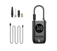 NK Compresor de Aire Eléctrico Portátil, Inflador e Hinchador 150 PSI, 4000mAh, Pantalla Digital, Linterna LED, Apto para Coche, Moto, Bicicleta, Patinete y Balones