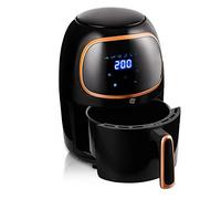 NK Freidora Digital sin Aceite 2L - Airfryer Caliente, Fácil de Usar, 6 Programas, Revestimiento Antiadherente, 1000W, Temperatura Regulable hasta 200ºC - Panel LED Táctil (Libro Recetas Digital)