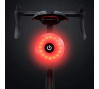 NK Luz Trasera LED Bicicleta - 5 Modos de Luz, Recargable, Puerto Carga DC5V 1A, Micro USB, IPX5 Resistencia Agua, Ligera y Duradera, Fácil Instalación (Compatible con Todas Las Bicicletas) (Negro)