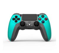 NK Mando para PS4 / PS3 / PC/Móvil Inalámbrico - Wireless Controller con 2-Shock, Función Detección 6 ejes, Luz LED, Panel Táctil, Entrada para Auriculares, Cable de Carga incluido - Azul