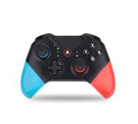 NK Mando PRO Switch Inalámbrico- Wireless Pro Switch Controller con Función Macro/Wake/Turbo/Gyro Axis/Doble Vibración/RGB Light - Color Negro/Rojo/Azul