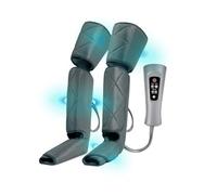 NK Masajeador de piernas, 6 Modos de masajes completos y parciales, 4 Niveles de Intensidad para cada modo, Temporizador con botones, Función Calor, Compresión de aire para relajación muscular