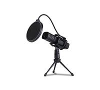 NK Micrófono para Streaming - Micrófono de Condensador USB con trípode y Filtro Antipop para PC/Mac / PS4-5, Amplia Compatibilidad, Plug & Play (Streaming, Podcast, Youtube, Discord)