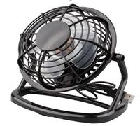 NK Mini Ventilador USB Portátil - Silencioso, Potencia 2W, Entrada DC5V, Para Oficina, Hogar, Acampar, Viajar, Color Negro