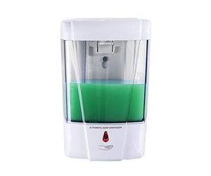 NK Nkare - Dispensador de Jabón automático, 600 ml, Montaje en Pared, Sensor Infrarrojo Automático, Material ABS, Higiénico, Cuidado Personal, Ideal para Cocina, Oficina, Hospital, Hotel, Escuela
