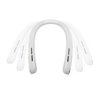 NK Ventilador de Cuello con Pantalla LED - 3.5V, 1.800mAh, Control de Velocidad 0-100%, 1-5.5h de Uso, Diseño Ergonómico, Ventilación Manos Libres, Flujo de Aire Equilibrado