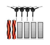 NKCVEZBW Cepillo Lateral Principal Compatible con la aspiradora Xiaomi Mi Robot 1/1S SDJQR01RR SDJQR02RR SDJQR03RR Roborock E3, S4, S50 S5(S5 Set 10PCS B)