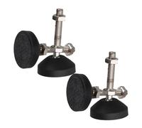 NKCVEZBW Compatible con 4 Uds. Almohadilla de pies niveladora deslizante ajustable for muebles diámetro 40MM 50MM 80MM Base nailon junta Universal roscada M8 M10 M12(D50xM10x50mm)