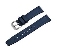NKCVEZBW Compatible con correa de reloj de caucho Busluo Fkm de 20 mm y 22 mm. Compatible con accesorios de reloj de buceo tradicionales.(Blue,22mm)
