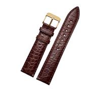 NKCVEZBW Compatible con correas de piel cocodrilo negras 12 mm, 14, 16, 18, 20, 22 y 24(Black Gray,14mm)