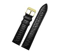 NKCVEZBW Compatible con correas de piel cocodrilo negras 12 mm, 14, 16, 18, 20, 22 y 24(GREEN BLUE,20mm)