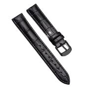 NKCVEZBW Compatible con correas de reloj de cuero de 18 mm, 20 mm y 22 mm, accesorios for relojes con hebilla negra y dorada.(Black-BK,24mm)